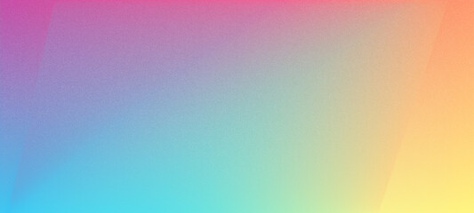 Poster - Rainbow ombre gradient with foil texture and bright nacre background. Iridescent hologram in purple, pink, and blue hues, featuring neon chrome patterns.