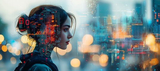 Poster - The expansion of business and the economy within a global business network, analysis of financial and banking data, customer service, technological and data connectivity, teamwork, business strategy,
