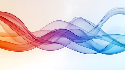 Poster - abstract colorful waves flowing seamlessly