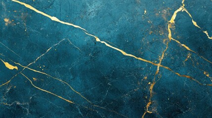 Poster - Dark marble features striking gold veins, offering a luxurious texture ideal for countertops, flooring, and decorative accents in modern interiors