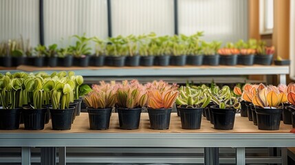Poster - A classroom full of carnivorous plants.