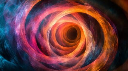Poster - Ai generate abstract colorful light reflections against a dark background artistic visualization digital art environment enigmatic concept