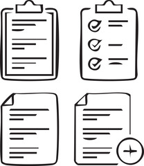 Poster - Paper Document vector|Report vector|Notepad vector|note vector|These vector|Writing vector design icon symbol