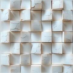 Leinwandbilder - A white box arranged in a neat pattern under natural light.