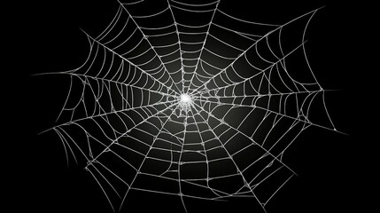 spider web with dew