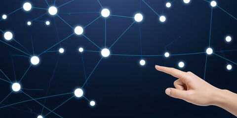 Poster - Concept of Digital Connection With Hand Signaling for Communication in a Network of Glowing Nodes