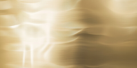 Poster - smooth, golden metal texture with wavy pattern and soft reflections