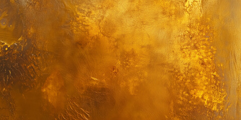 Poster - Golden textured metal surface with abstract patterns and rich hues