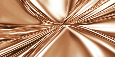 Poster - Smooth copper sheet texture with shiny metallic finish