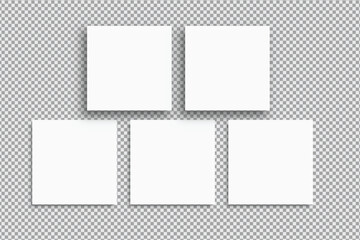 Wall Mural - social media post interface mockup. social media mobile app page template design for user carousel s