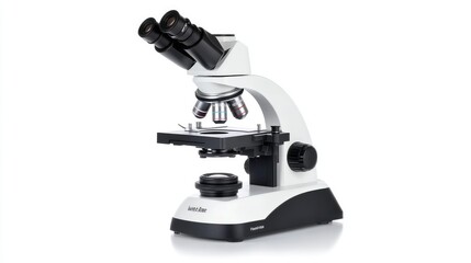 Poster - Modern Scientific Microscope with Adjustable Lenses and Stage