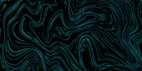 Poster - Texture of mix color and black marble pattern modern style Liquid background. Acrylic painting with colorful shiny gradient Design. Blue marble oil ink liquid swirl texture ceramic counter dark backgr