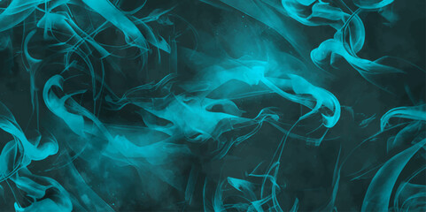 Poster - Vector colorful psychedelic liquefied. Clean blue water ripple. Modern and stylist swirl liquid. Smooth wave and glossy. Marble texture background with curved grunge texture with scratches light green