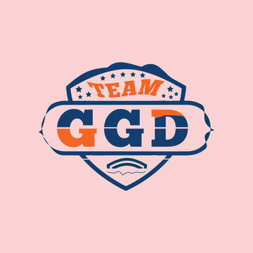 team ggd logo design, letter logo design, minimal logo design