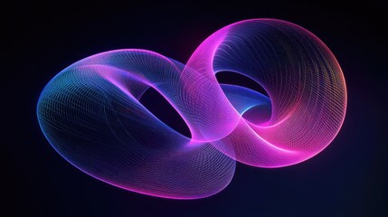 Poster - Colorful Abstract Design with Fluid Waves and Dynamic Patterns