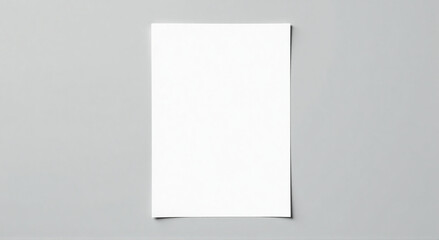 Wall Mural - blank white paper on white wall