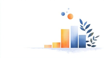 Poster - Modern Strategy Framework for Business Transformation with Abstract Graphical Elements