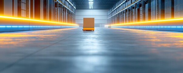 Poster - Autonomous Robots Navigating a Modern Warehouse with Smart Technologies and Efficient Lighting