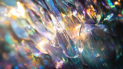 Poster - Abstract Iridescent Glass Texture