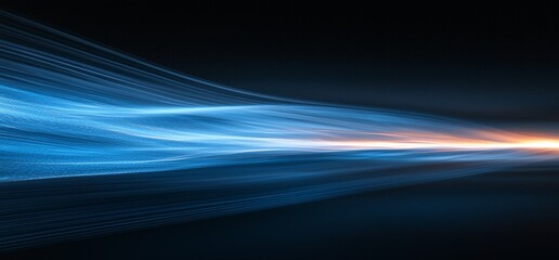 Poster - A vibrant blue abstract form against a dark, grainy black-blue background, featuring a noise texture for a futuristic dynamic poster, header, cover, wallpaper, banner, or backdrop design.