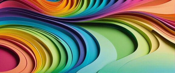 Poster - Colorful Waves: A Vibrant and Modern Design Movement, Wall Paper Design