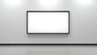 © nuttaya - Whiteboard with a sleek aluminum frame placed in a modern meeting room setting Blank canvas on a textured wall background.