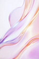 Poster - Pastel hues intertwine and flow, creating a mesmerizing abstract composition