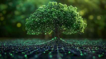 Poster - A Digital Tree Connected by a Network of Lights