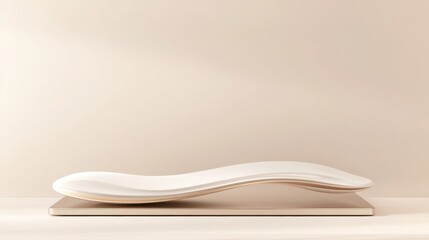 Poster - Modern minimalist product display platform for cosmetics or fashion accessories