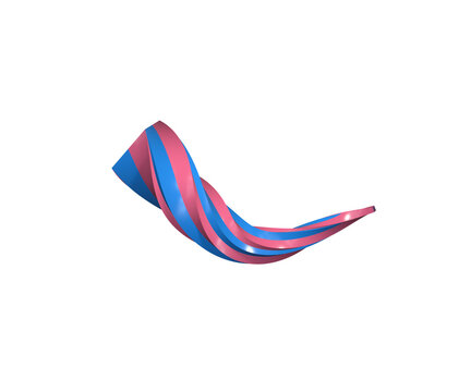 3D Purple pink Fluid Wave design element