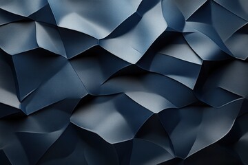 Wall Mural - Delicate geometric patterns on a black matte background showcase intricate design details