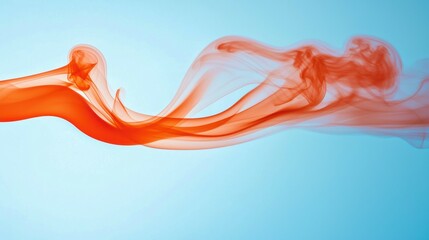 Poster - Fiery red smoke in motion captivating urban art with dynamic energy and contrast
