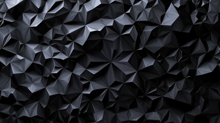 Poster - Abstract black geometric patterns create a modern and dynamic visual texture.