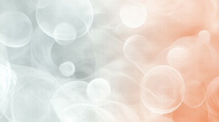 Poster - Artistic interpretation soft peach and gray gradient circles online gallery