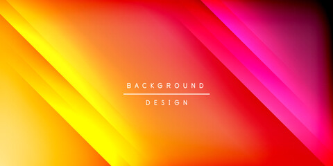 Poster - Bright lines background. Gradient geometric template wallpaper