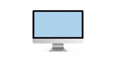 Wall Mural - Realistic computer screen with blank display, device, background, monitor