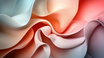 Poster - Abstract gradient background with soft pastel tones digital art contemporary style creative space aesthetic perspective visual harmony