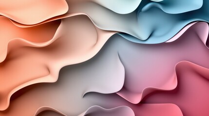 Aufkleber - Abstract gradient background with soft pastel tones digital art design abstract modern aesthetic artistic perspective visual serenity