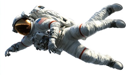 Aufkleber - An astronaut in a space suit floating in zero gravity, representing space exploration.