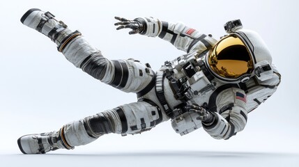 Aufkleber - A detailed astronaut in a space suit, floating against a clean background.