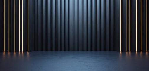 Poster - A modern studio backdrop featuring elegant lines and soft lighting for creative projects.
