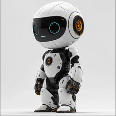 Poster - Ai generated robot design futuristic studio concept art minimalist environment close-up view technology innovation