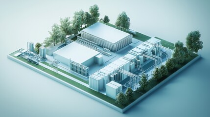 Poster - Advanced High Tech Battery Storage System with Connected Infrastructure and Sustainable Energy Solutions