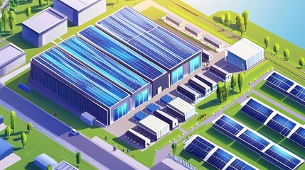 Poster - Large Scale Solar Farm with Battery Storage Systems in a Modern Renewable Energy Setting
