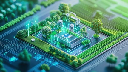 Poster - Smart Irrigation System for Sustainable Agriculture with Advanced Technology and Efficient Water Management