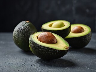 Wall Mural - Avocados on a Slate Board