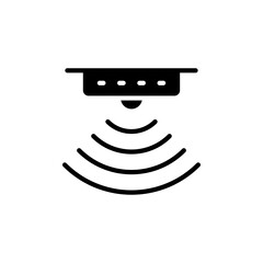 Poster - Motion sensor icon Isolated flat vector in outline