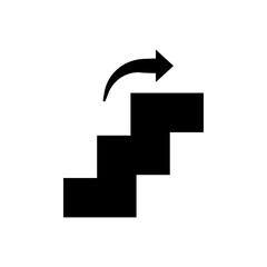 Poster - Next steps icon Isolated flat vector in outline