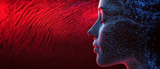 Poster - Captivating soundwave expression captured with clarity featuring intricate digital patterns and vibrant colors that evoke a sense of energy emotion and the power of audio visualization