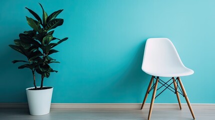 Poster - A minimalist gradient with soft peach fading into light mint, creating a stylish and soothing contemporary backdrop.